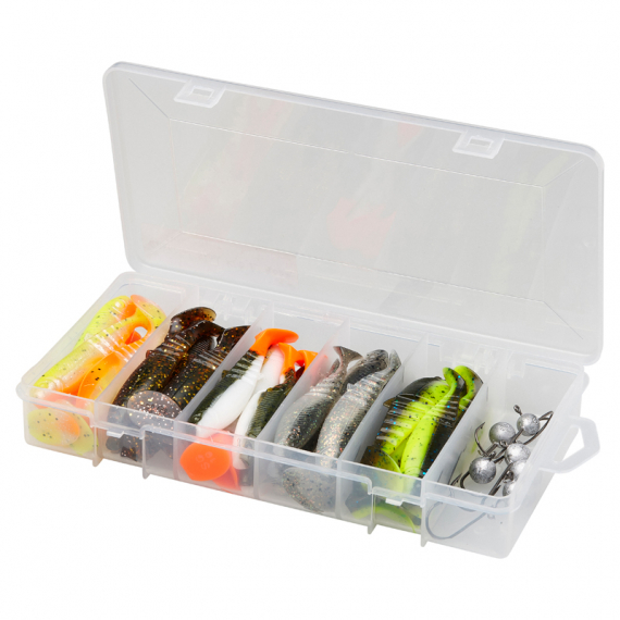 Savage Gear Cannibal Shad Kit 6.8cm & 8cm Mixed Colors 36pcs ryhmässä Vieheet / Viehesarjat / Viehesarjat ahven @ Sportfiskeprylar.se (82337)