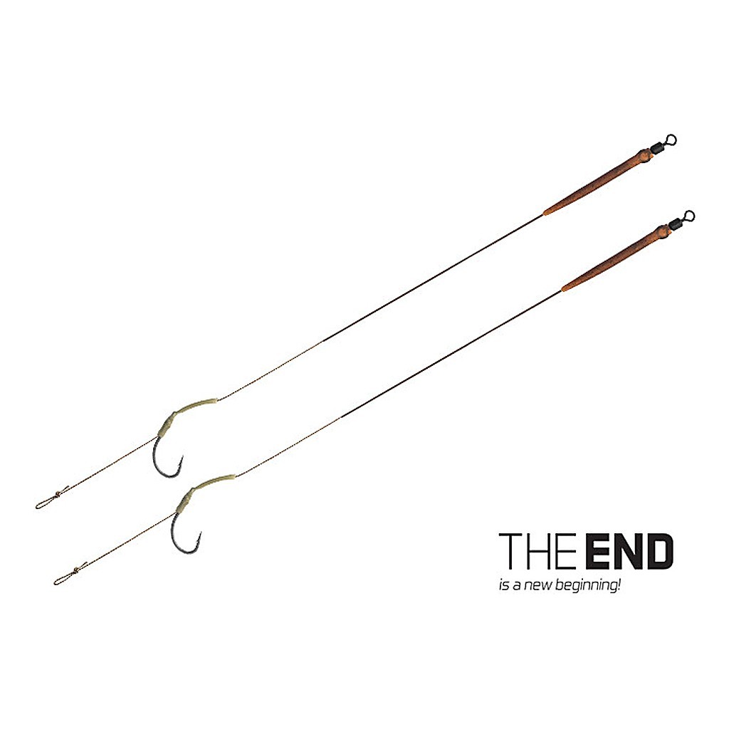 Delphin The End Skin Rig 2-pack ryhmässä Koukut & Tarvikkeet / Valmiit rigit @ Sportfiskeprylar.se (830410624r)