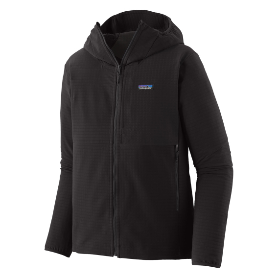 Patagonia M\'s R1 TechFace Hoody Black ryhmässä Vaatteet ja kengät / Vaatetus / Takit / Kuoritakit @ Sportfiskeprylar.se (83578-BLK-Lr)