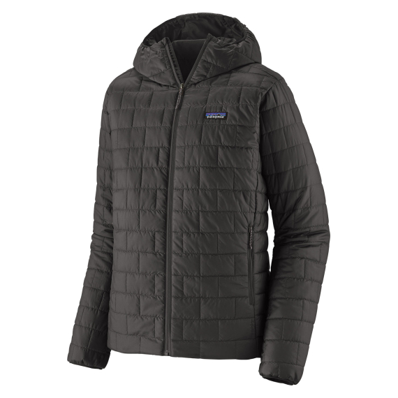 Patagonia M\'s Nano Puff Hoody Black ryhmässä Vaatteet ja kengät / Vaatetus / Takit / Untuva- ja synteettivuorilliset takit @ Sportfiskeprylar.se (84223-BLK-Lr)