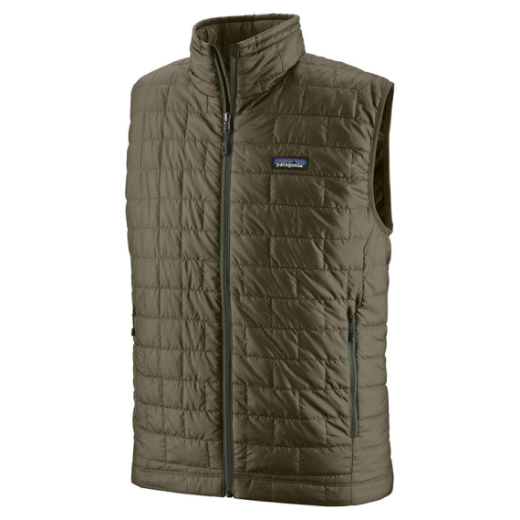 Patagonia M\'s Nano Puff Vest Basin Green w/Tent Green ryhmässä Vaatteet ja kengät / Vaatetus / Liivit / Arkiliivit @ Sportfiskeprylar.se (84242-BTGN-XSr)