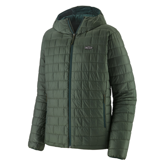 Patagonia M\'s Nano Puff Fitz Roy Trout Hoody OLGG ryhmässä Vaatteet ja kengät / Vaatetus / Takit / Untuva- ja synteettivuorilliset takit @ Sportfiskeprylar.se (84456-OLGG-Lr)