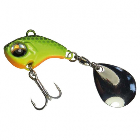 Behr Rotation Jig Spin 20g - Green/Orange/Hexagons ryhmässä Vieheet / Spinnerit / Spin Tails @ Sportfiskeprylar.se (8491404)