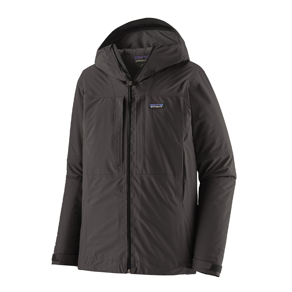 Patagonia M\'s Insulated Boulder Fork Rain Jacket BLK ryhmässä Vaatteet ja kengät / Vaatetus / Takit / Sadetakit @ Sportfiskeprylar.se (85220-BLK-XXLr)
