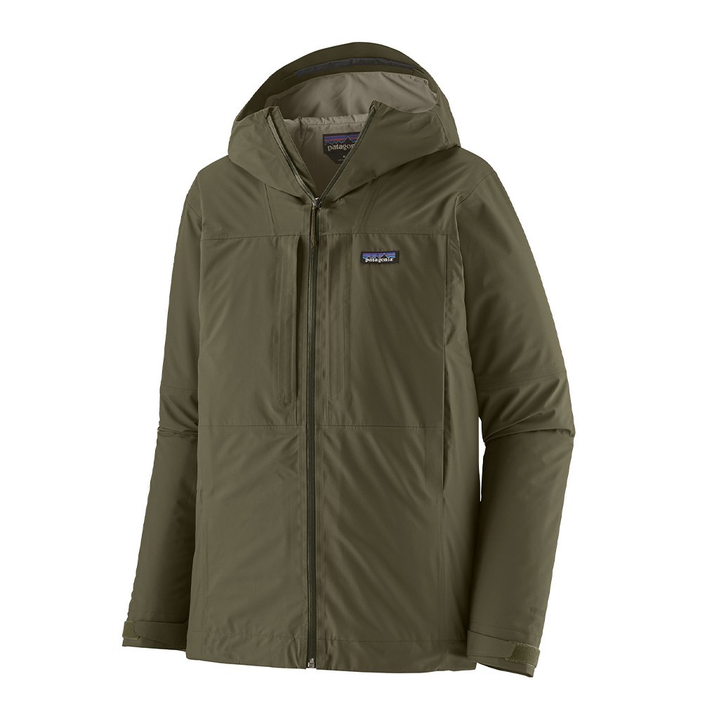 Patagonia M\'s Insulated Boulder Fork Rain Jacket BSNG ryhmässä Vaatteet ja kengät / Vaatetus / Takit / Sadetakit @ Sportfiskeprylar.se (85220-BSNG-XXLr)
