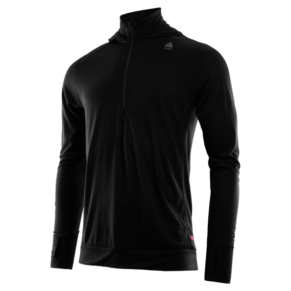 Aclima LightWool 140 Hoodie M\'s Jet Black ryhmässä Vaatteet ja kengät / Vaatetus / Alusosat & alusvaatteet / Aluspaidat @ Sportfiskeprylar.se (90-104627r)