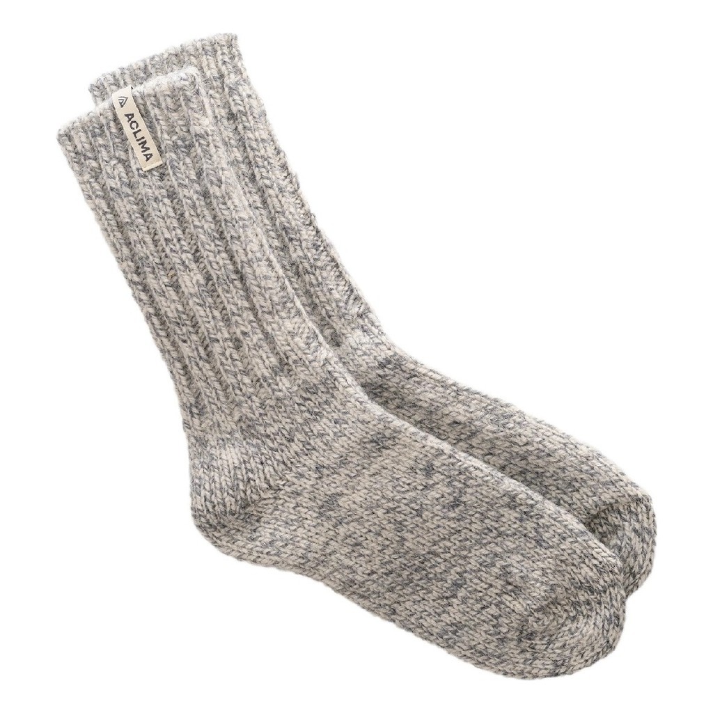 Aclima Norwegian Wool Socks Grey / White ryhmässä Vaatteet ja kengät / Vaatetus / Alusosat & alusvaatteet / Sukat @ Sportfiskeprylar.se (90-107363r)