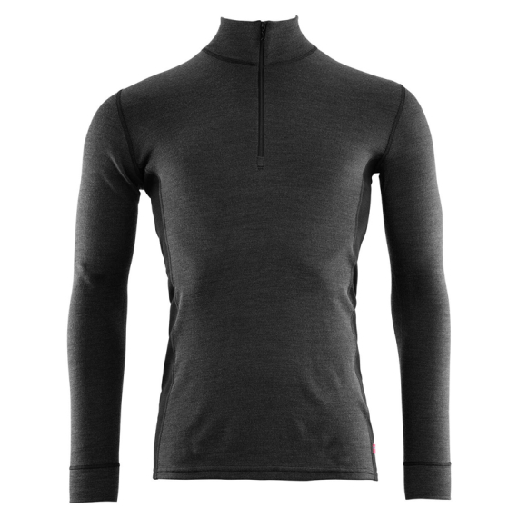 Aclima WarmWool Mockneck M\'s Marengo/Jet Black ryhmässä Vaatteet ja kengät / Vaatetus / Alusosat & alusvaatteet / Aluspaidat @ Sportfiskeprylar.se (90-107443r)