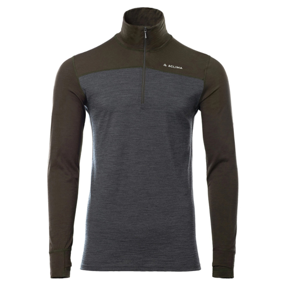 Aclima LightWool 180 Polo w/zip M\'s Tarmac/Marengo ryhmässä Vaatteet ja kengät / Vaatetus / Alusosat & alusvaatteet / Aluspaidat @ Sportfiskeprylar.se (90-109696r)