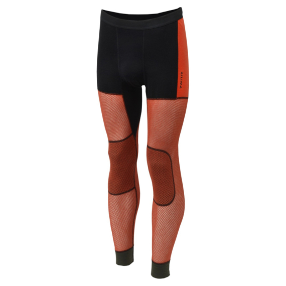 Aclima WoolNet Hybrid Longs M\'s Jet Black/Tarmac/Gold Flame ryhmässä Vaatteet ja kengät / Vaatetus / Alusosat & alusvaatteet / Alushousut @ Sportfiskeprylar.se (90-110022r)