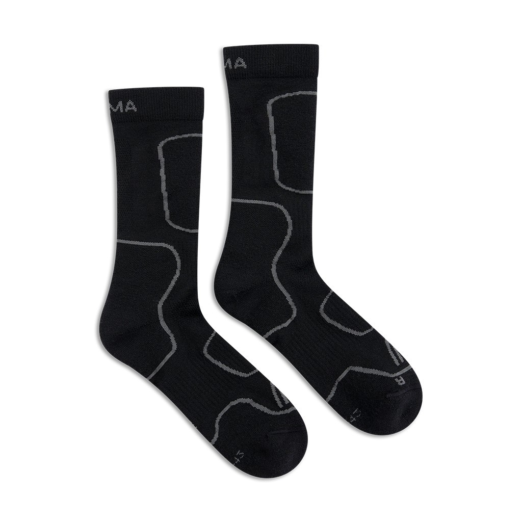 Aclima Cross Country Wool Socks Jet Black ryhmässä Vaatteet ja kengät / Vaatetus / Alusosat & alusvaatteet / Sukat @ Sportfiskeprylar.se (90-112212r)