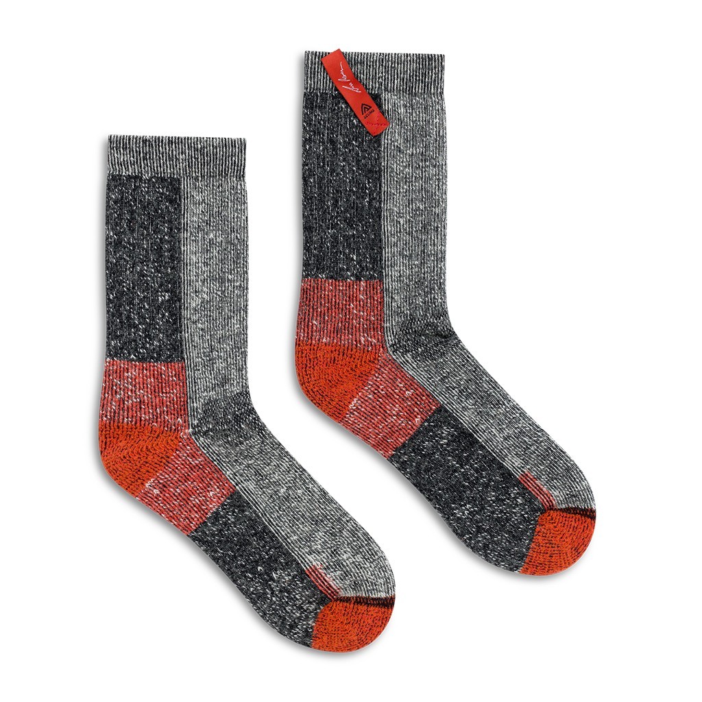 Aclima HotWool Lars Monsen Socks Grey Melange ryhmässä Vaatteet ja kengät / Vaatetus / Alusosat & alusvaatteet / Sukat @ Sportfiskeprylar.se (90-112220r)