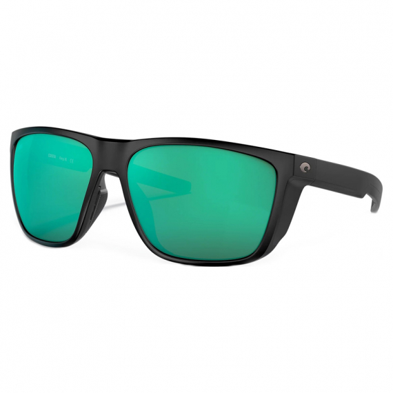 Costa Ferg XL Matte Black - Green Mirror 580G ryhmässä Vaatteet ja kengät / Silmälasit / Polaroidut aurinkolasit @ Sportfiskeprylar.se (90120262)