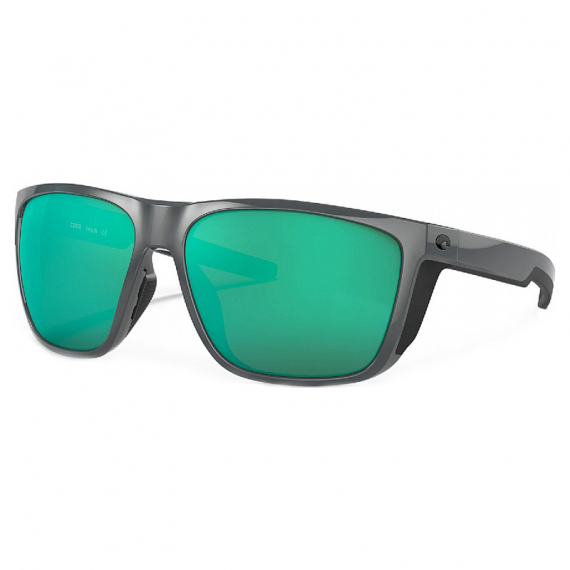 Costa Ferg XL Shiny Gray - Green Mirror 580G ryhmässä Vaatteet ja kengät / Silmälasit / Polaroidut aurinkolasit @ Sportfiskeprylar.se (90120962)