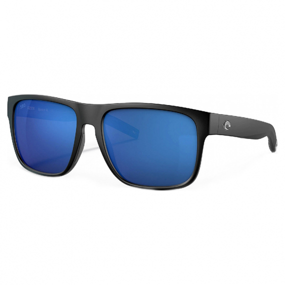 Costa Spearo XL Matte Black - Blue Mirror 580G ryhmässä Vaatteet ja kengät / Silmälasit / Polaroidut aurinkolasit @ Sportfiskeprylar.se (90130159)