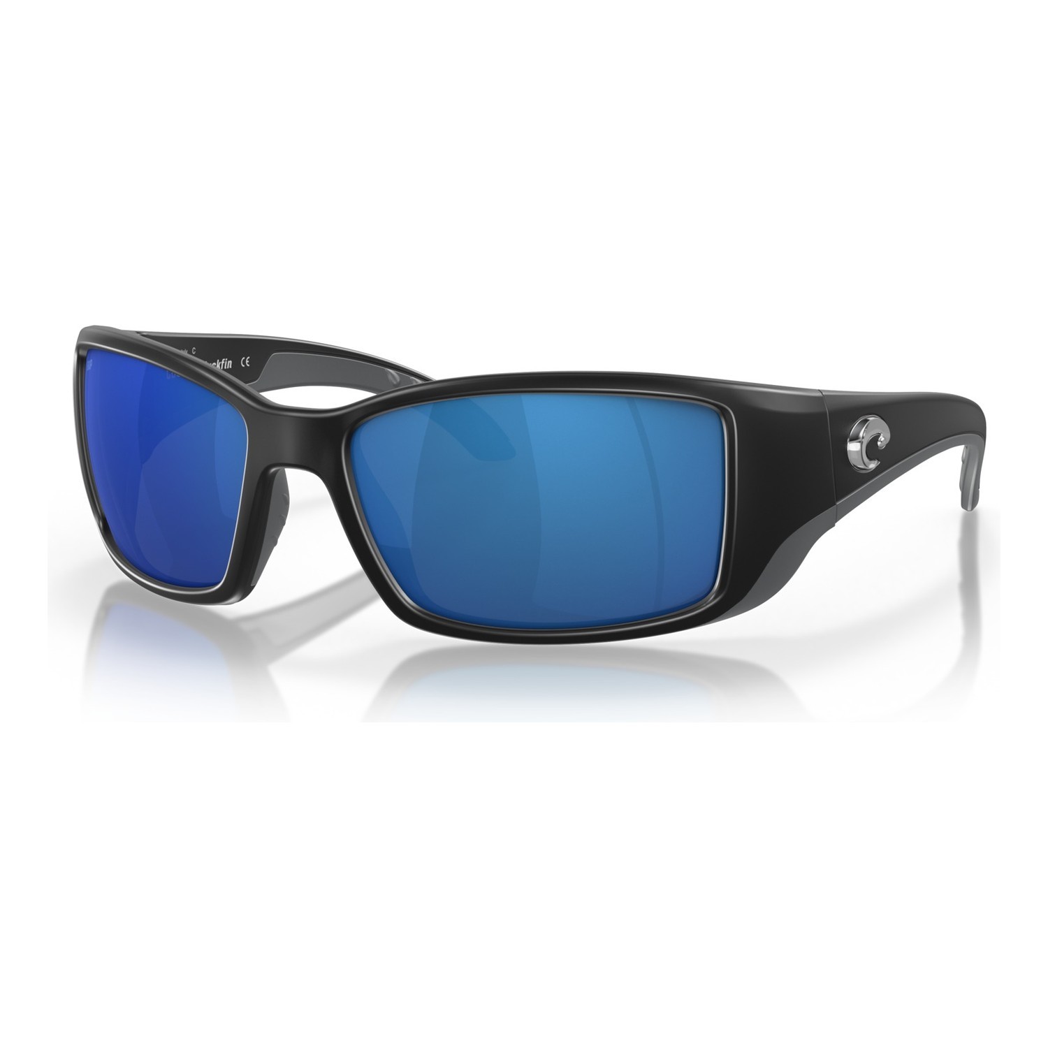 Costa Blackfin-11 Matte Black-Blue Mirror 580P ryhmässä Vaatteet ja kengät / Silmälasit / Polarisoidut aurinkolasit @ Sportfiskeprylar.se (90140762)