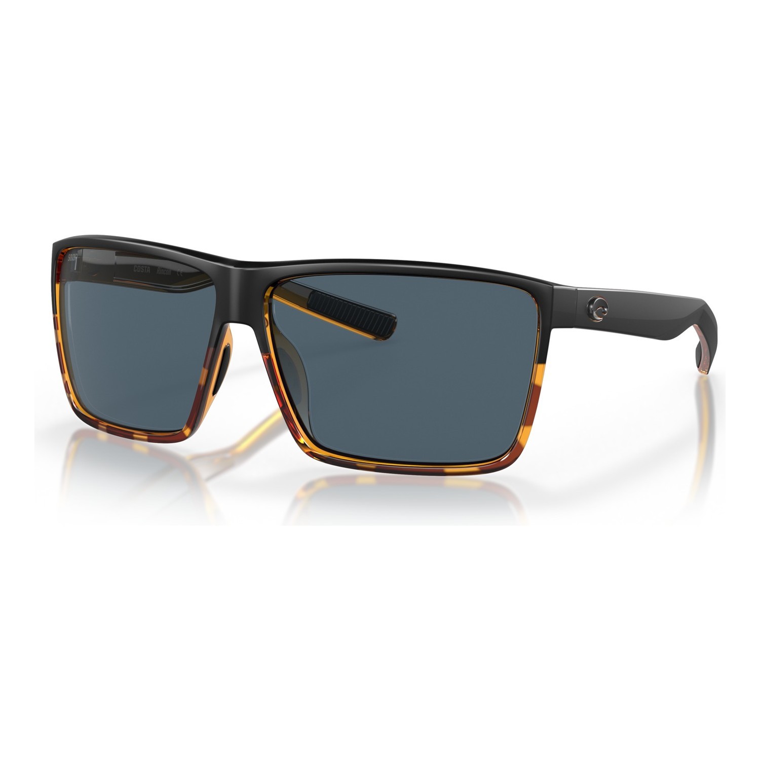 Costa Rincon-181 Matte Black/Shiny Tortoise-Gray 580P ryhmässä Vaatteet ja kengät / Silmälasit / Polarisoidut aurinkolasit @ Sportfiskeprylar.se (90180963)