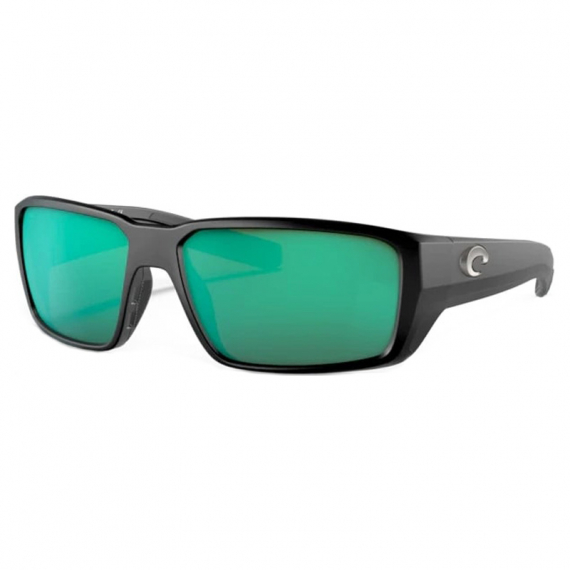 Costa Fantail Pro Matte Black - Green Mirror 580G ryhmässä Vaatteet ja kengät / Silmälasit / Polaroidut aurinkolasit @ Sportfiskeprylar.se (90790260)