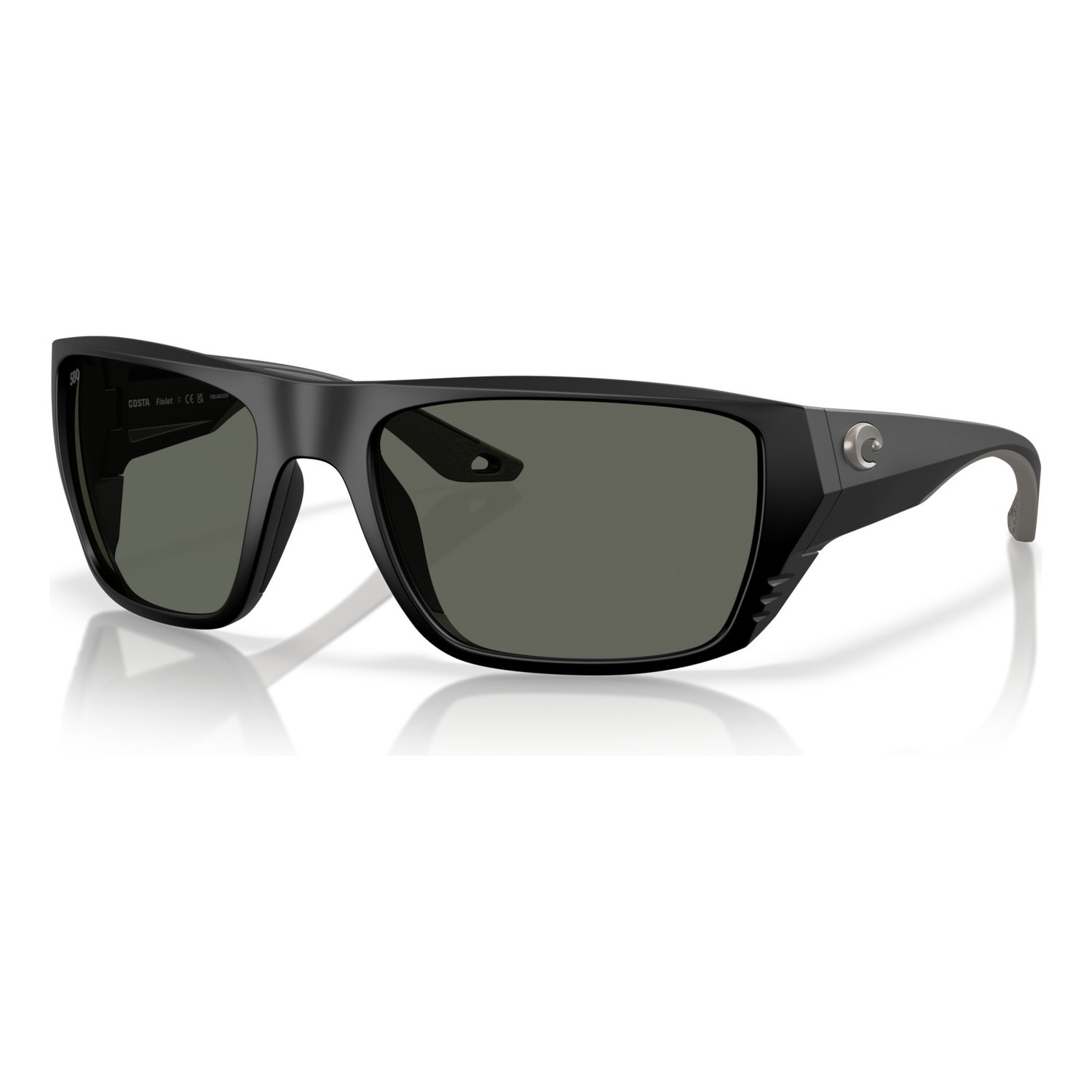 Costa Finlet - Matte Black - Gray 580G ryhmässä Vaatteet ja kengät / Silmälasit / Polarisoidut aurinkolasit @ Sportfiskeprylar.se (91180459)