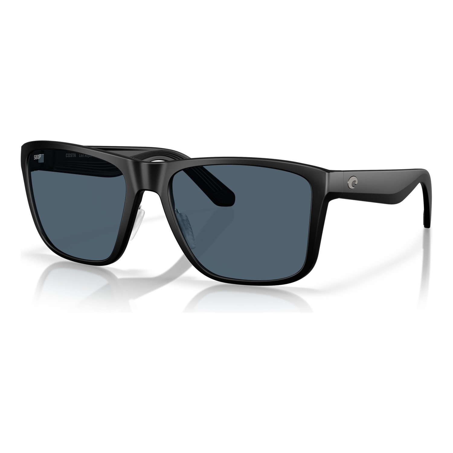 Costa Los Alijos - Matte Black - Gray 580P ryhmässä Vaatteet ja kengät / Silmälasit / Polarisoidut aurinkolasit @ Sportfiskeprylar.se (91260459)