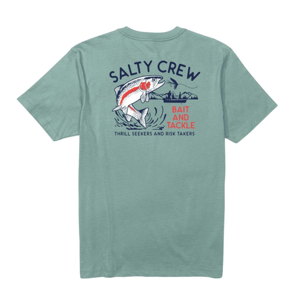 Salty Crew Fly Trap Premium S/S Tee Mackerel ryhmässä Vaatteet ja kengät / Vaatetus / T-paidat @ Sportfiskeprylar.se (9334966187064r)