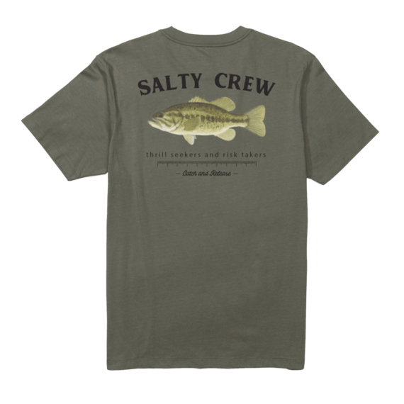 Salty Crew Bigmouth Premium S/S Tee Dusty Olive ryhmässä Vaatteet ja kengät / Vaatetus / T-paidat @ Sportfiskeprylar.se (9334966199586r)