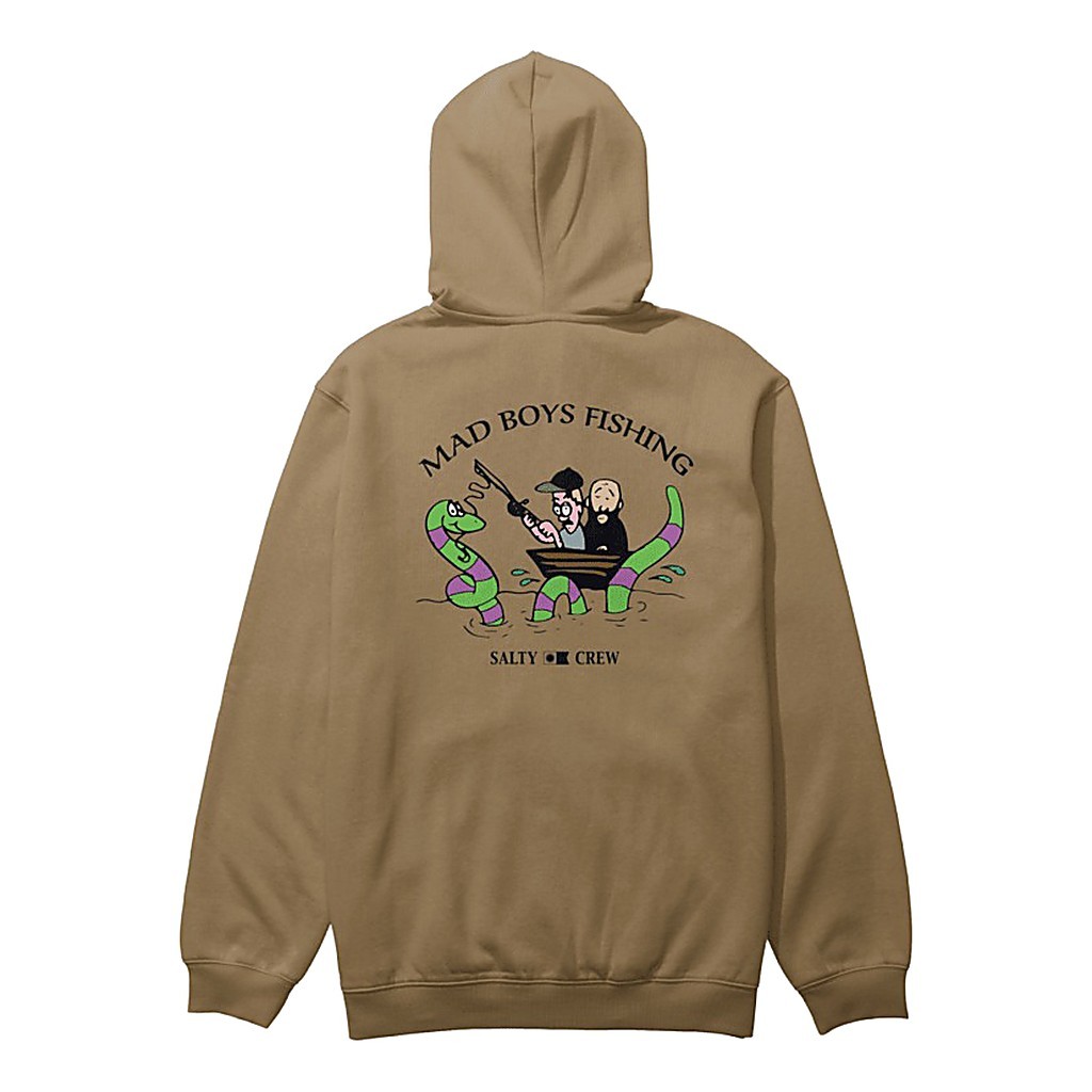 Salty Crew X Mad Boys Hoodie Dijon ryhmässä Vaatteet ja kengät / Vaatetus / T-paidat @ Sportfiskeprylar.se (9334966200565r)