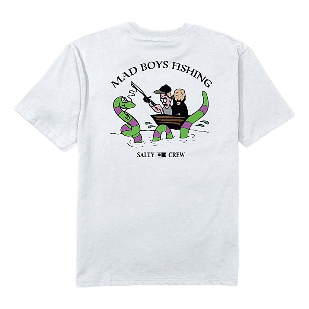 Salty Crew X Mad Boys Pont Neuf Tee White ryhmässä Vaatteet ja kengät / Vaatetus / T-paidat @ Sportfiskeprylar.se (9334966205164r)