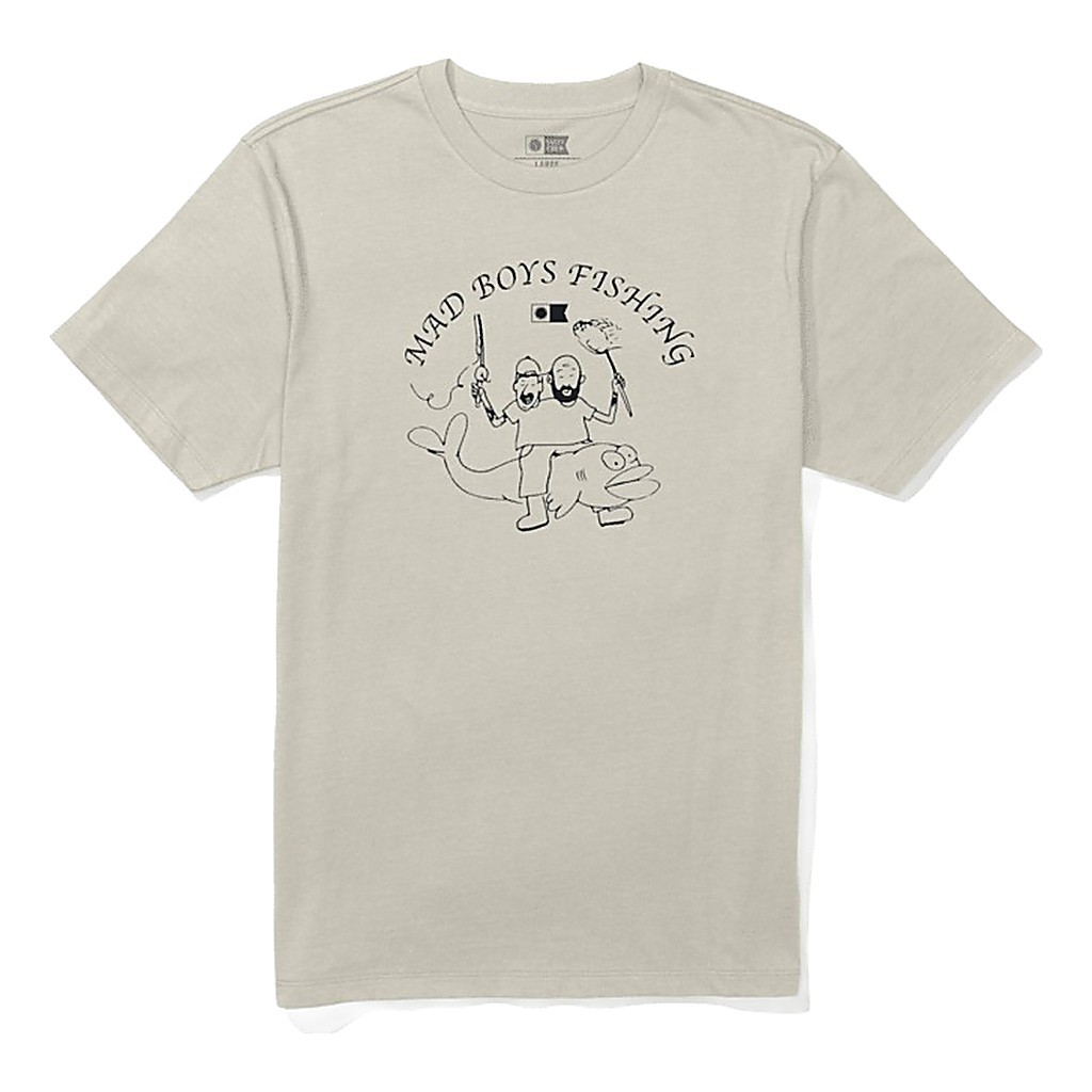 Salty Crew X Mad Boys Adventure 1 Tee Moonbeam ryhmässä Vaatteet ja kengät / Vaatetus / T-paidat @ Sportfiskeprylar.se (9334966205263r)