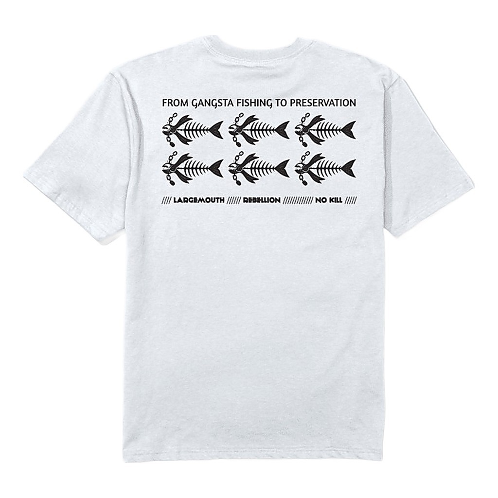 Salty Crew X Mad Boys Gangsta Tee White ryhmässä Vaatteet ja kengät / Vaatetus / T-paidat @ Sportfiskeprylar.se (9334966205317r)