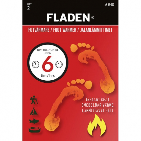 Fladen Fotvärmare 7cm x 9cm (2kpl) ryhmässä Retkeily / ulkoilu / Muut retkeilyvarusteet / Käsi- & jalkalämmittimet @ Sportfiskeprylar.se (97-625)