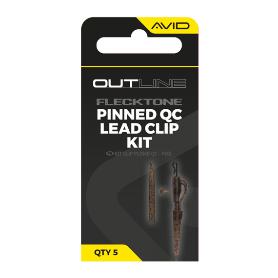 Avid Outline FleckTone Pinned QC Lead Clip Kit ryhmässä Koukut & Tarvikkeet / Rigit lisävarusteet / Muut rigitarvikkeet @ Sportfiskeprylar.se (A0640117)