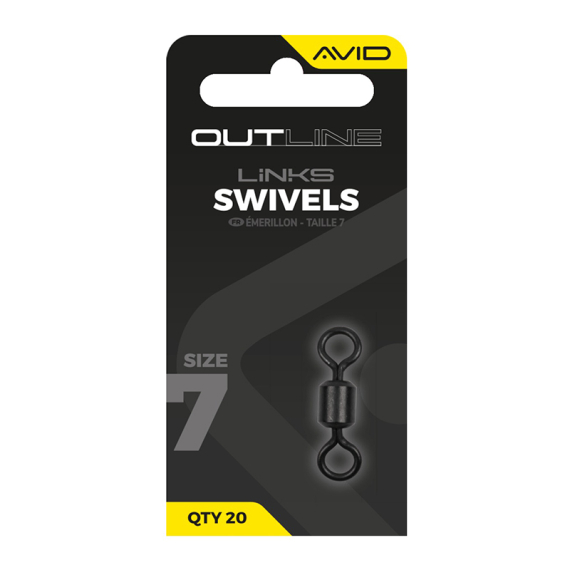 Avid Outline Swivel - Size 7 ryhmässä Koukut & Tarvikkeet / Rigit lisävarusteet / Muut rigitarvikkeet @ Sportfiskeprylar.se (A0640144)