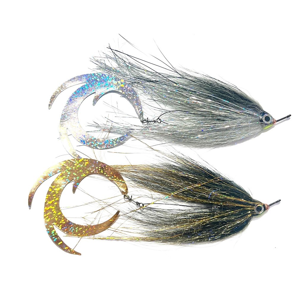Vision Pike - Jig Dragontail Silver Tinsel fly #4/0 ryhmässä Vieheet / Perhot / Haukiperhot @ Sportfiskeprylar.se (A276900050-40)