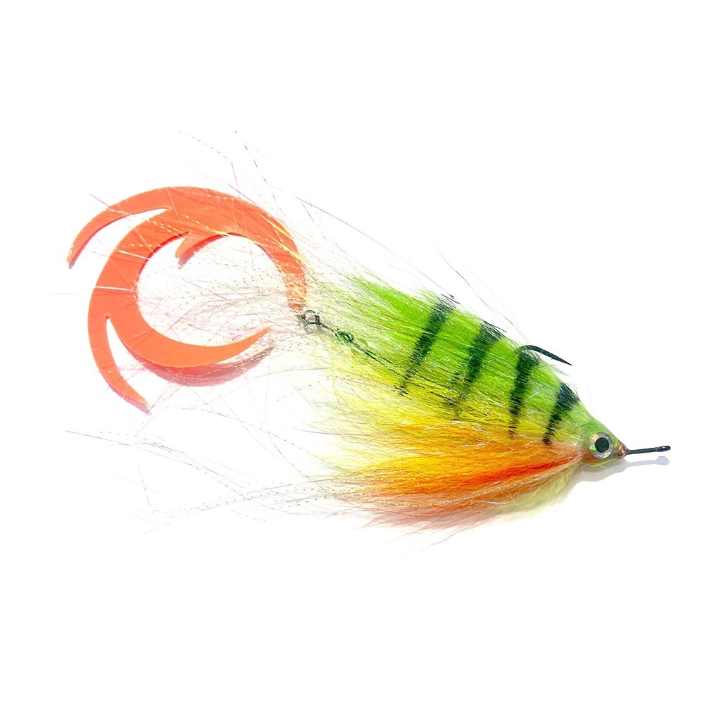 Vision Pike - Jig Dragontail Firetiger fly #4/0 ryhmässä Vieheet / Perhot / Haukiperhot @ Sportfiskeprylar.se (A276900053-40)