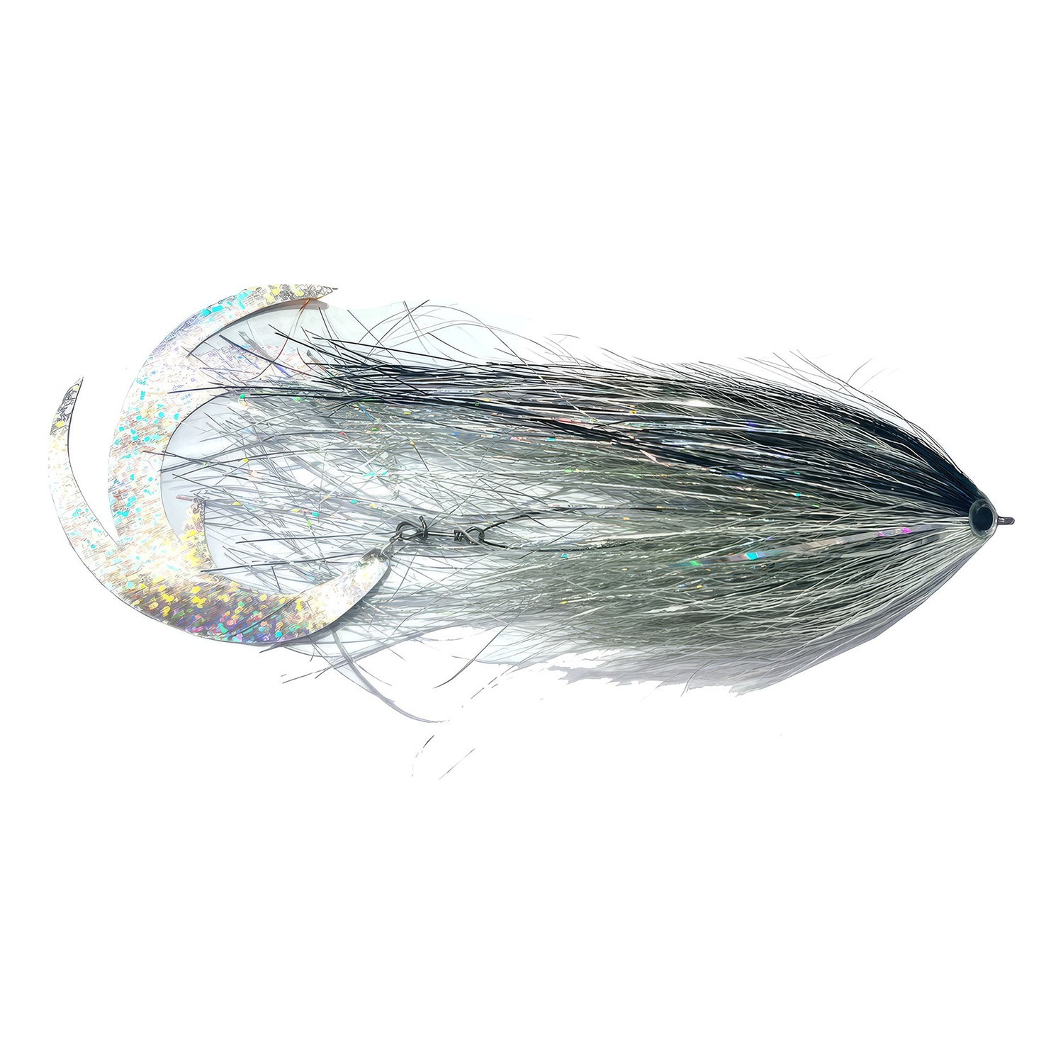 Vision Pike - Dragontail Silver Tinsel fly #5/0 ryhmässä Vieheet / Perhot / Haukiperhot @ Sportfiskeprylar.se (A276900059-50)