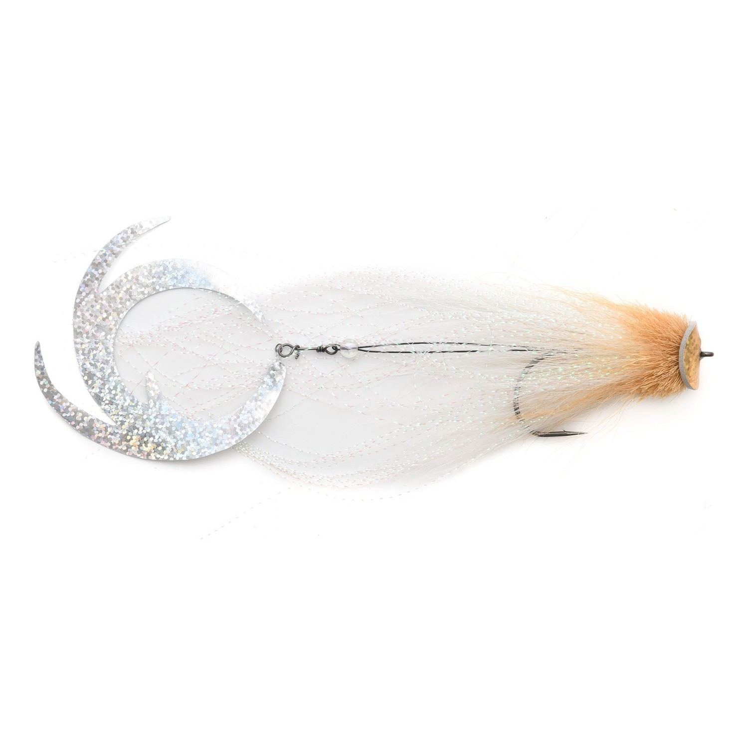 Vision Pike - Waterpusher Black & Gold fly #6/0 ryhmässä Vieheet / Perhot / Haukiperhot @ Sportfiskeprylar.se (A276900063-60)