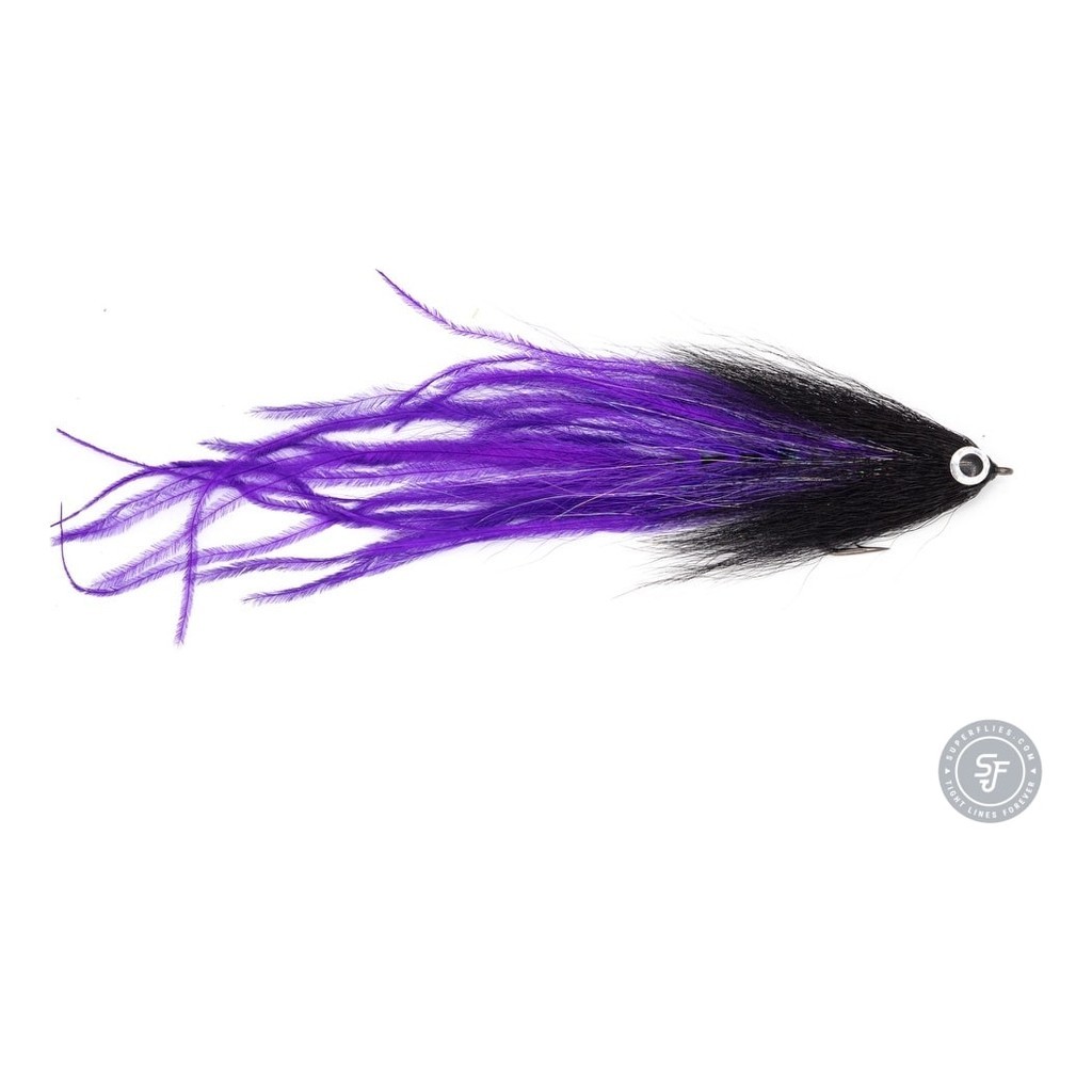 Vision Pike - Beast Black/Purple fly #6/0 ryhmässä Vieheet / Perhot / Haukiperhot @ Sportfiskeprylar.se (A276900147-60)