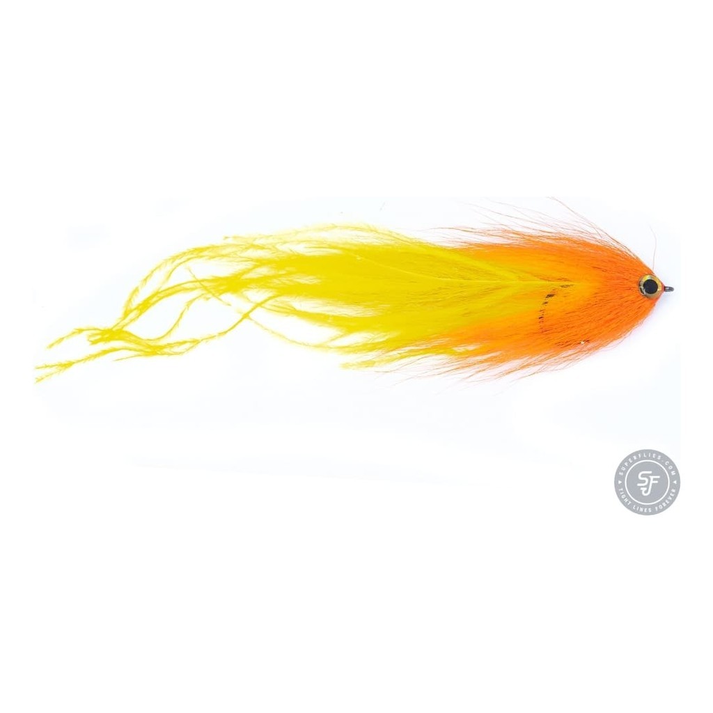 Vision Pike - Beast Orange/Yellow fly #6/0 ryhmässä Vieheet / Perhot / Haukiperhot @ Sportfiskeprylar.se (A276900148-60)