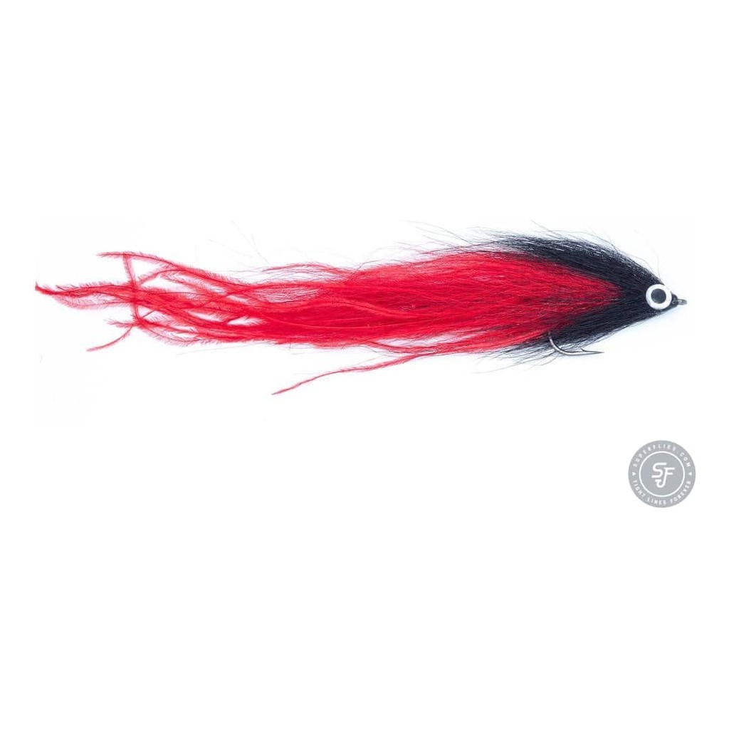 Vision Pike - Beast Black/Red fly #6/0 ryhmässä Vieheet / Perhot / Haukiperhot @ Sportfiskeprylar.se (A276900149-60)
