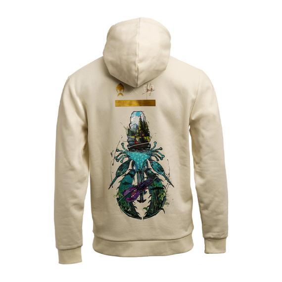 Westin Crecraw Hoodie Beige ryhmässä Vaatteet ja kengät / Vaatetus / Villapaidat / Hupparit @ Sportfiskeprylar.se (A314-1426-Sr)