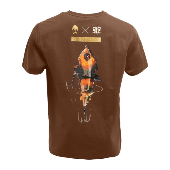 Westin Swimlure T-Shirt Dark Brown ryhmässä Vaatteet ja kengät / Vaatetus / T-paidat @ Sportfiskeprylar.se (A317-1447-Sr)