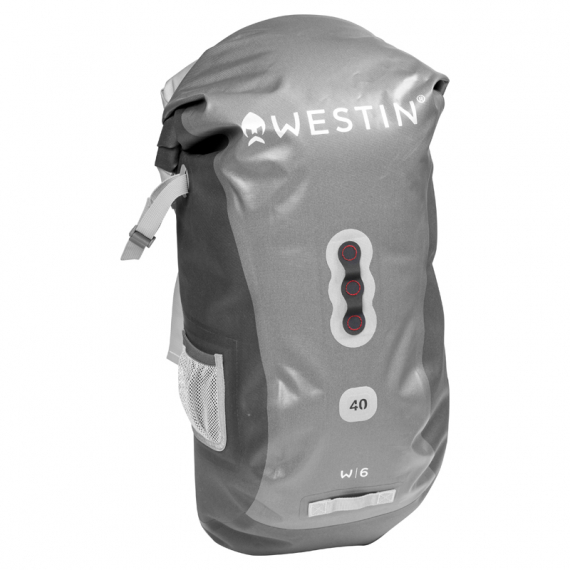 Westin W6 Roll-Top Backpack Silver/Grey 40L ryhmässä Säilytys / Reput @ Sportfiskeprylar.se (A81-595-40)