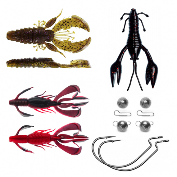 Crayfish Bundle - Perch ryhmässä Uistimet / vieheet / Softbaits / Kumikalat / Rapu- ja otusjigit / Rapujigit @ Sportfiskeprylar.se (ABBORRKIT3)