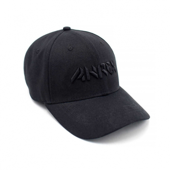 Ahrex Bold Script Cap - Black on Black ryhmässä Vaatteet ja kengät / Lippikset ja päähineet / Lippikset / Dad Caps @ Sportfiskeprylar.se (ACA201)