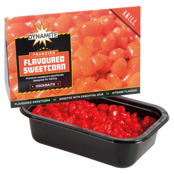 Dynamite Baits Flavoured Sweetcorn Krill Red 200g ryhmässä Uistimet / vieheet / Boiliet, Hook-syötit & Mäski / Partikkelit @ Sportfiskeprylar.se (ADY041307)