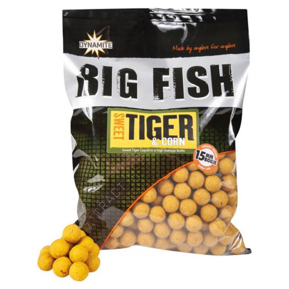 Dynamite Baits Big Fish Sweet Tiger & Corn Boilies 1,8kg ryhmässä Uistimet / vieheet / Boiliet, Hook-syötit & Mäski / Boiliet @ Sportfiskeprylar.se (ADY041521r)