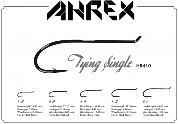 Ahrex HR410 - Tying Single #2 ryhmässä Koukut & Tarvikkeet / Koukut / Perhonsidontakoukut @ Sportfiskeprylar.se (AHR410-2)