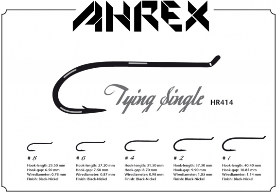 Ahrex HR414 - Tying Single #4 ryhmässä Koukut & Tarvikkeet / Koukut / Perhonsidontakoukut @ Sportfiskeprylar.se (AHR414-4)