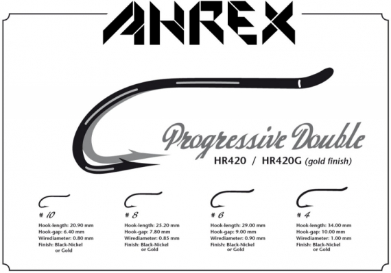 Ahrex HR420G - Progressive Double Gold Finish #4 ryhmässä Koukut & Tarvikkeet / Koukut / Perhonsidontakoukut @ Sportfiskeprylar.se (AHR420G-4)